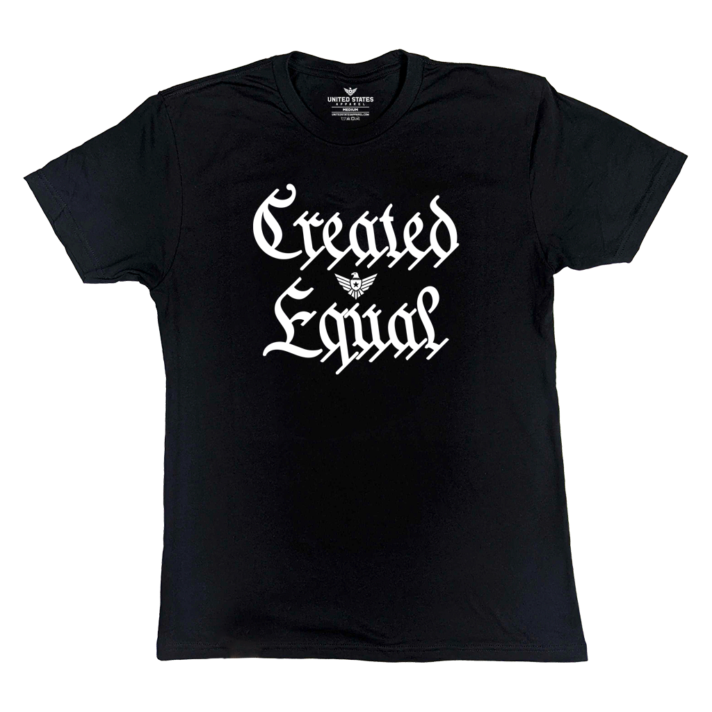 "Created Equal" Black T-Shirt