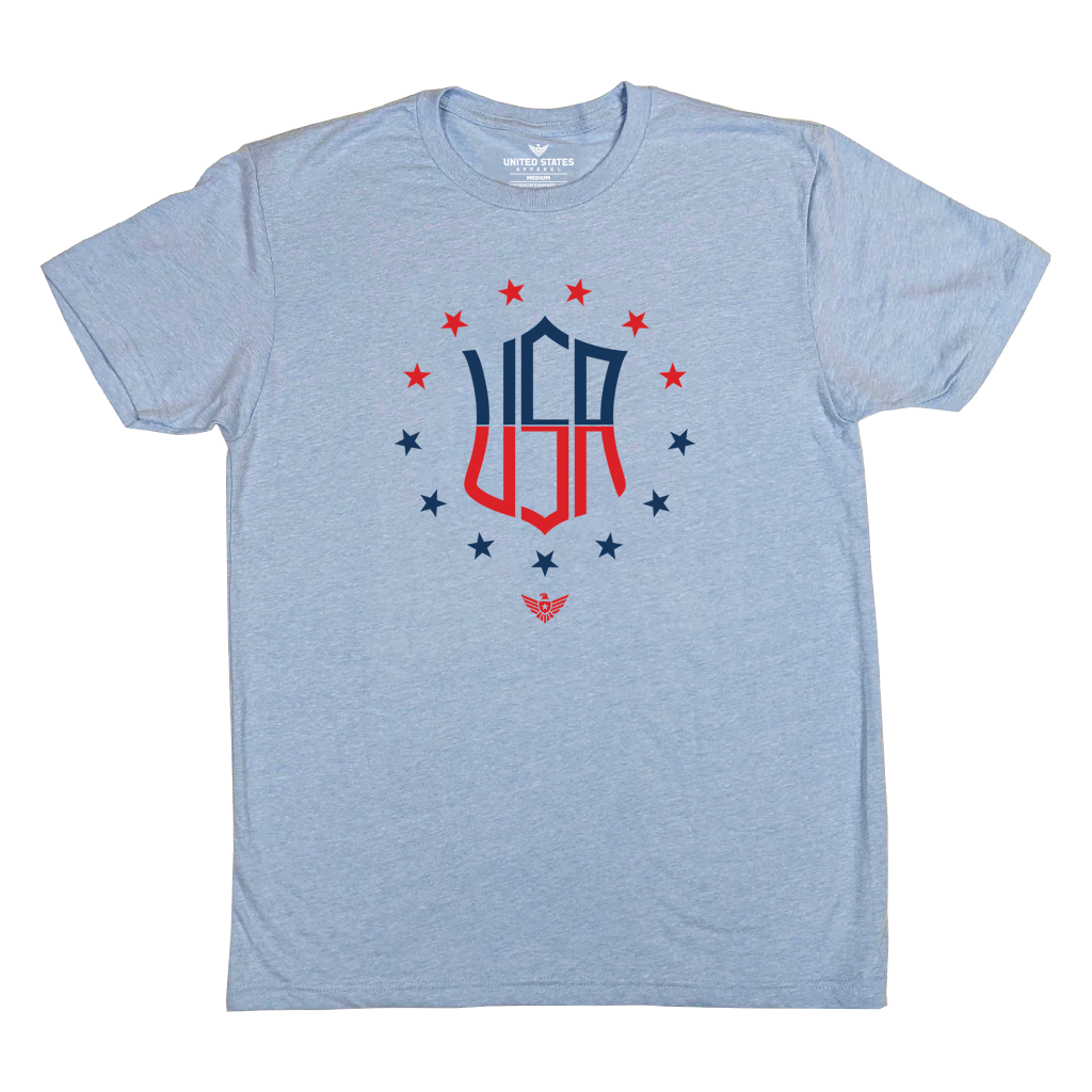 "USA Badge" Heather Columbia T-Shirt