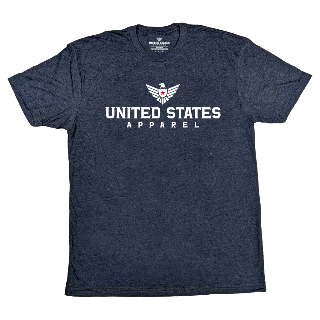 "USA (Logo)" Heather Navy T-Shirt