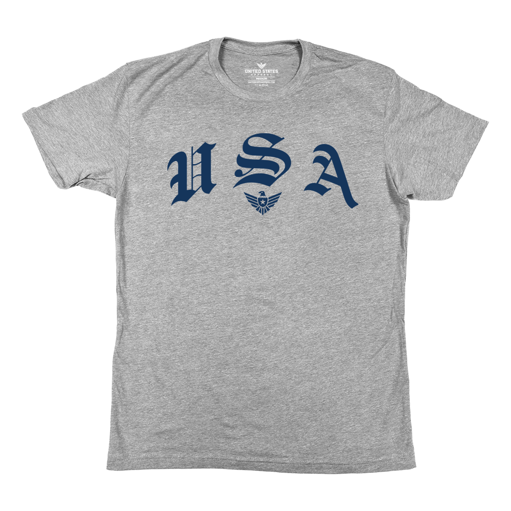 "USA (OE)" Heather Grey T-Shirt