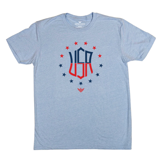 "USA Badge" Heather Columbia T-Shirt
