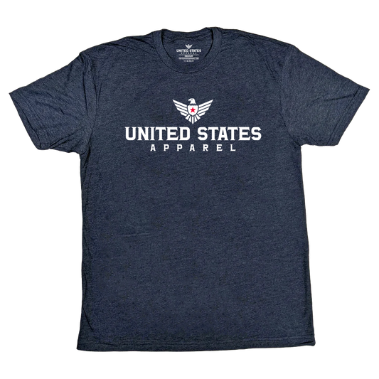 "USA (Logo)" Heather Navy T-Shirt