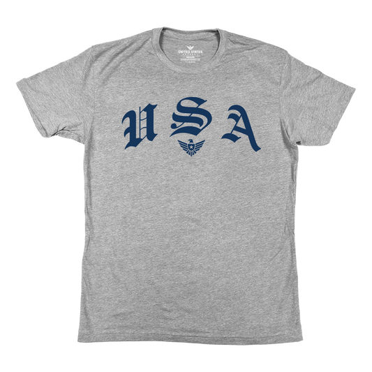 "USA (OE)" Heather Grey T-Shirt